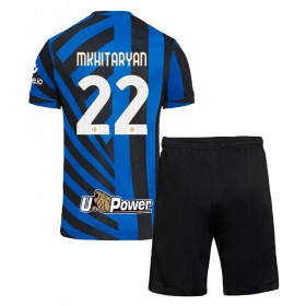 Dětské fotbalový komplet Inter Milan Henrikh Mkhitaryan #22 Domácí košile 2024-25 Krátkým Rukávem